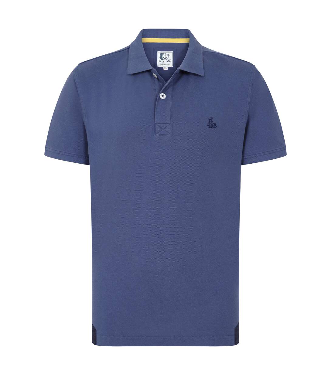 Polo Motif/style Brodé Homme Bleu Denim Bleu Denim Lazy Jacks-1