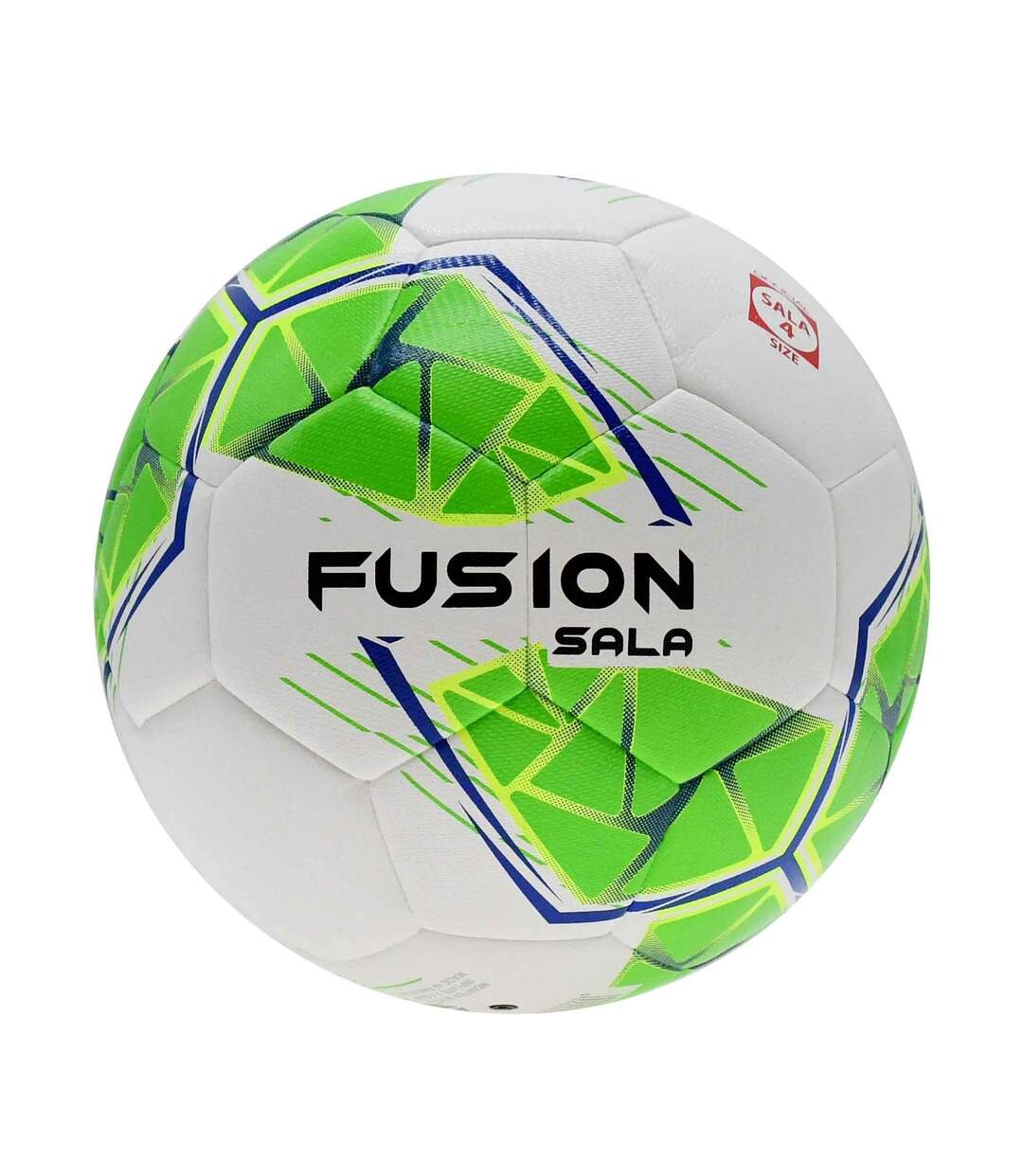 Ballon de futsal fusion sala taille 4 blanc / vert fluo / jaune fluo / bleu Precision-1