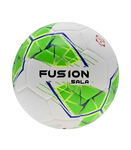 Ballon de futsal fusion sala taille 4 blanc / vert fluo / jaune fluo / bleu Precision