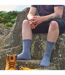 12 Pairs Mens Cushioned Crew Hiking Walking Boot Socks-4