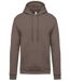 Sweat-shirt à capuche - Unisexe - K476 - marron moka-2