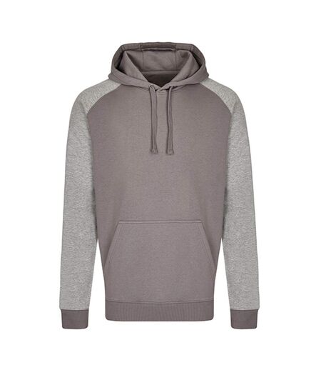 Sweat À Capuche My Mate Homme Gris Uni Gris Chiné Miners Mate
