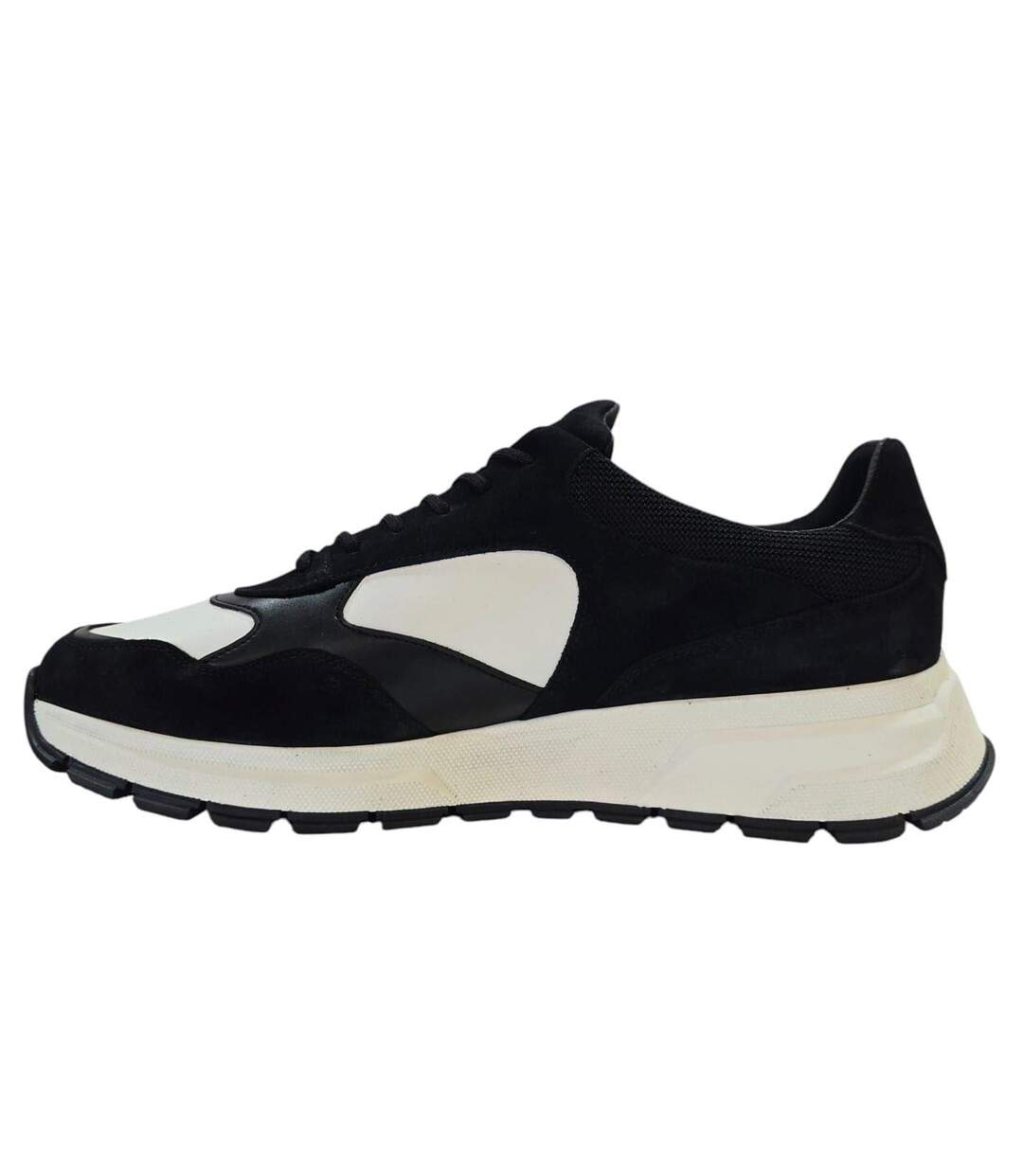 Baskets Martin Homme Blanc Noir Loyalti-3