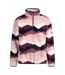 Womens/ladies Ovie Mountain At200 Half Zip Fleece Top Pink Purple White Trespass-2