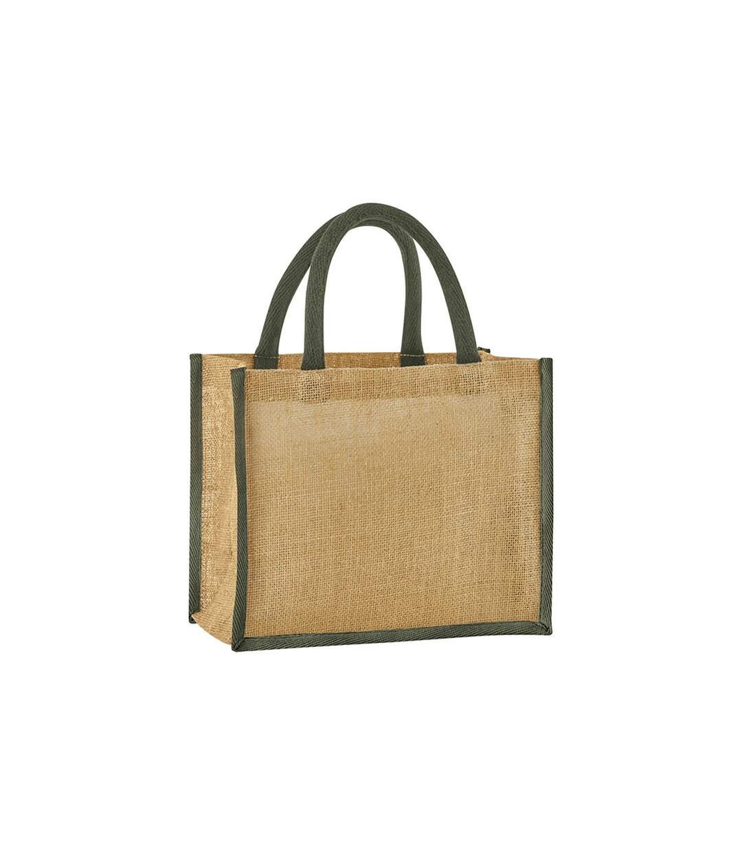 Tote Bag Taille Unique Beige Pâle Vert Kaki Westford Mill-1