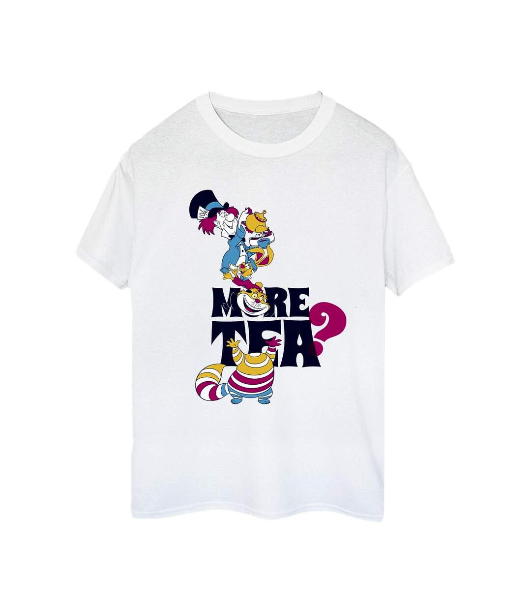 Disney - T-shirt ALICE IN WONDERLAND MORE TEA - Femme (Blanc) - UTBI8947-1