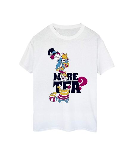 Disney - T-shirt ALICE IN WONDERLAND MORE TEA - Femme (Blanc) - UTBI8947
