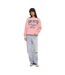 Sweat femme relax fit col rond avec print devant College Vondutch-4