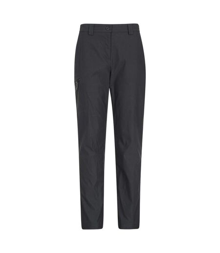 Womens/ladies Hiker Stretch Short Winter Trousers Black Mountain Warehouse