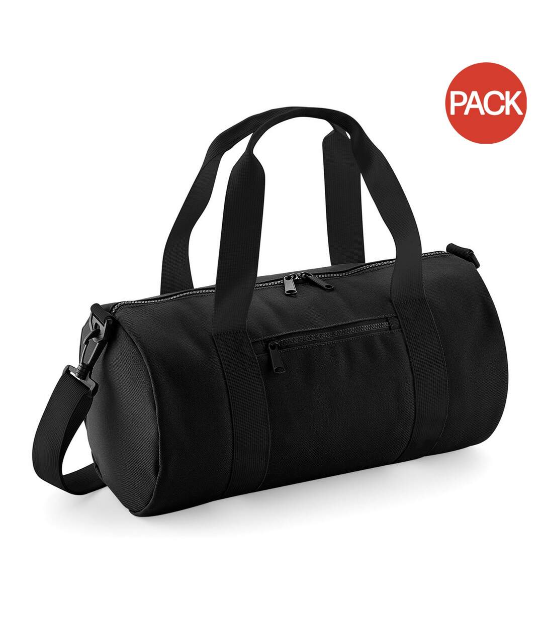 Lot de 2  Mini sac polochon taille unique noir/noir Bagbase-1