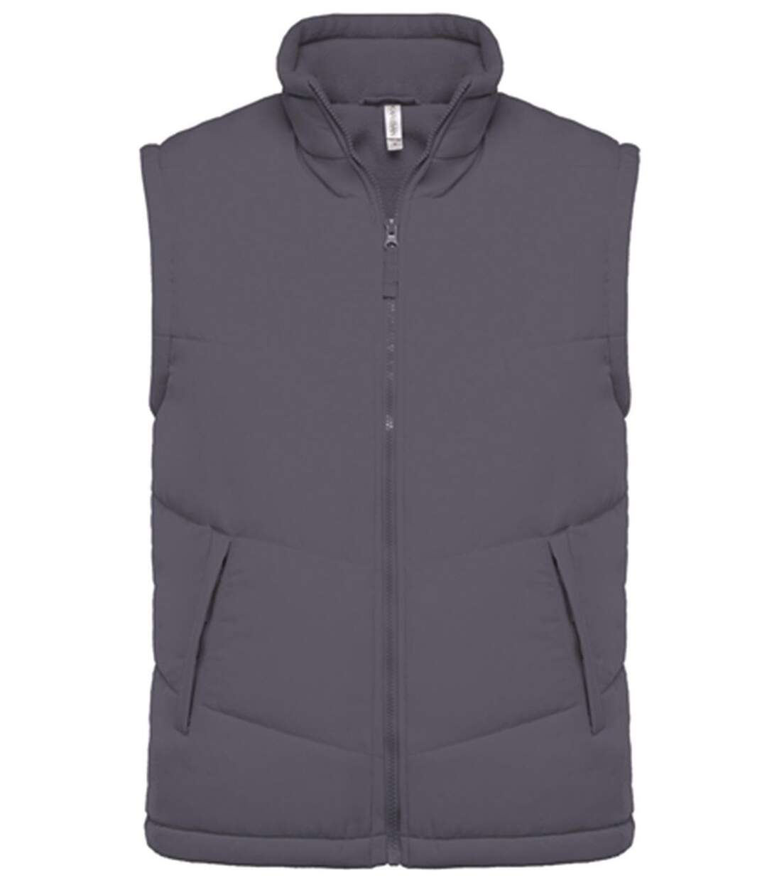 Veste sans manches doublée polaire - K6118 - gris convoy