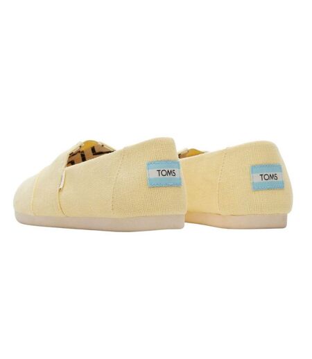 Womens/ladies Alpargata Classic Espadrilles Yellow Toms