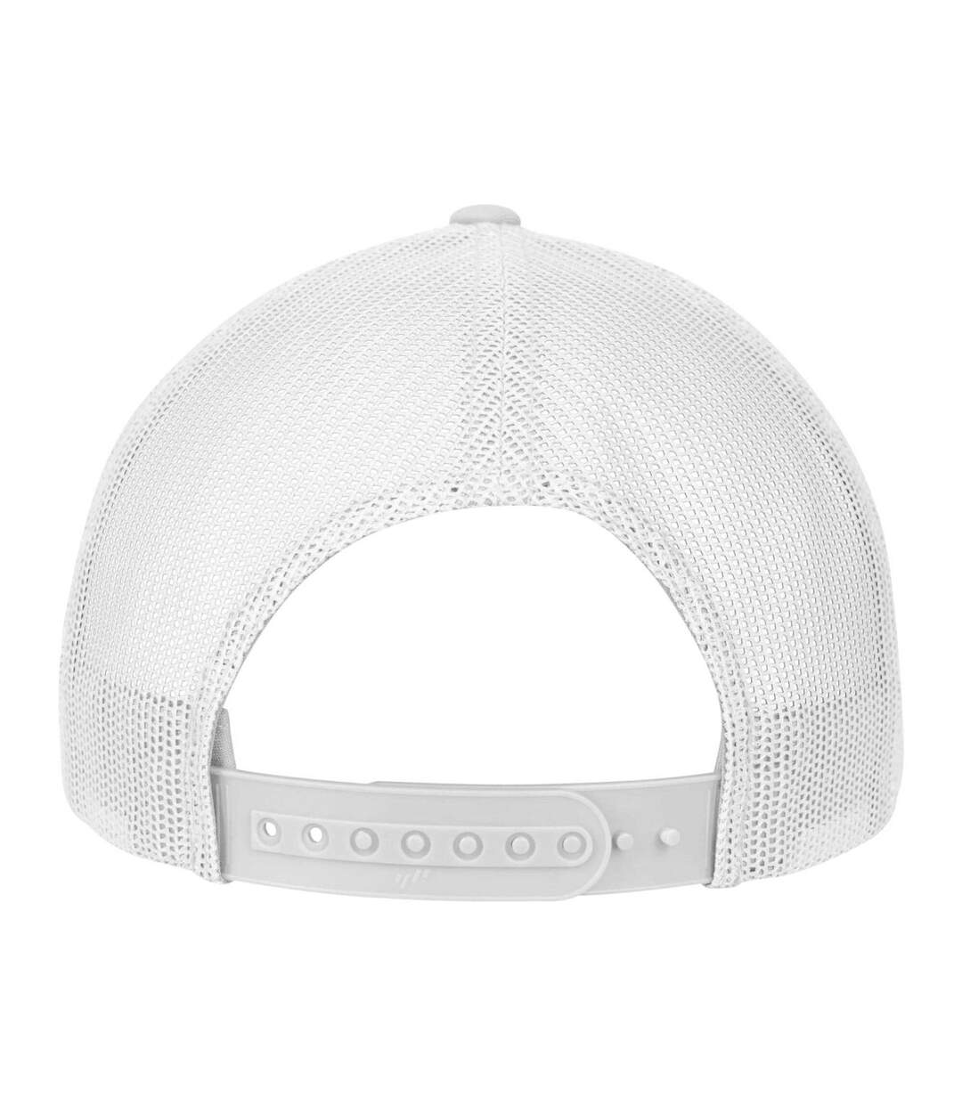 Casquette Trucker Motif/style Rétro Adulte Argenté Blanc Flexfit-2