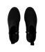 Womens/ladies Suede Wedge Boots Black Toms-3