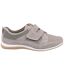 Womens/ladies Pamela Leather Trainers Taupe Fleet & Foster-4