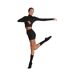 Chaussettes Compressives Et Adhérentes De Danse Femme Noir Silky Dance-1