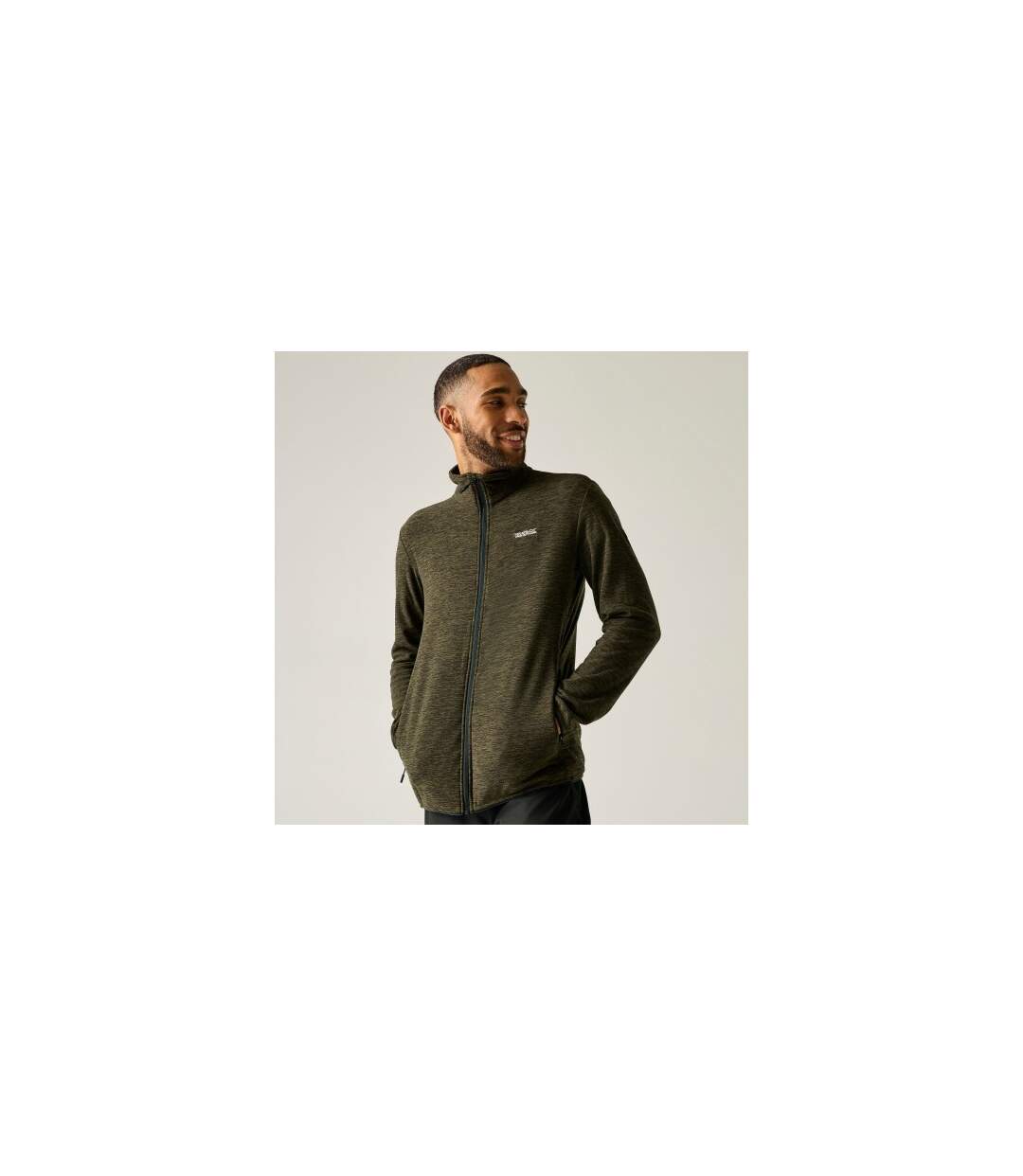 Veste Polaire Harrow Homme Kaki Foncé Regatta-1