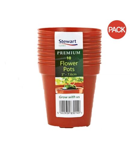 Stewart Plant Pot (Pack of 10) (Terracotta) (One Size) - UTST6794