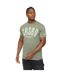 Mens Hallfell T-shirt Olive Crosshatch-2