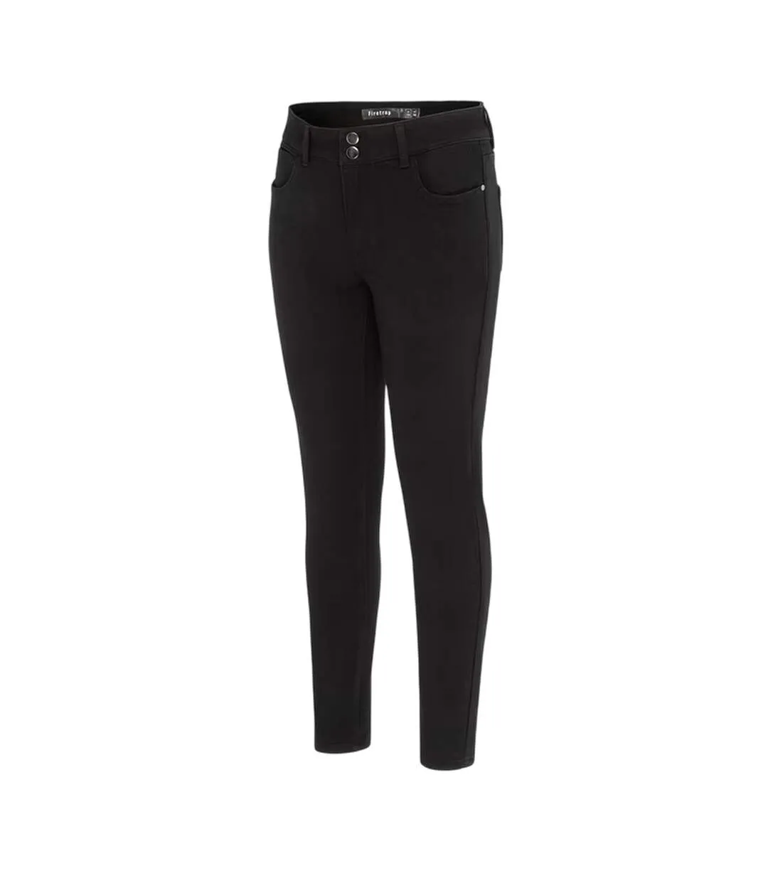 Womens/ladies Cotton Skinny Jeans Black Firetrap-3