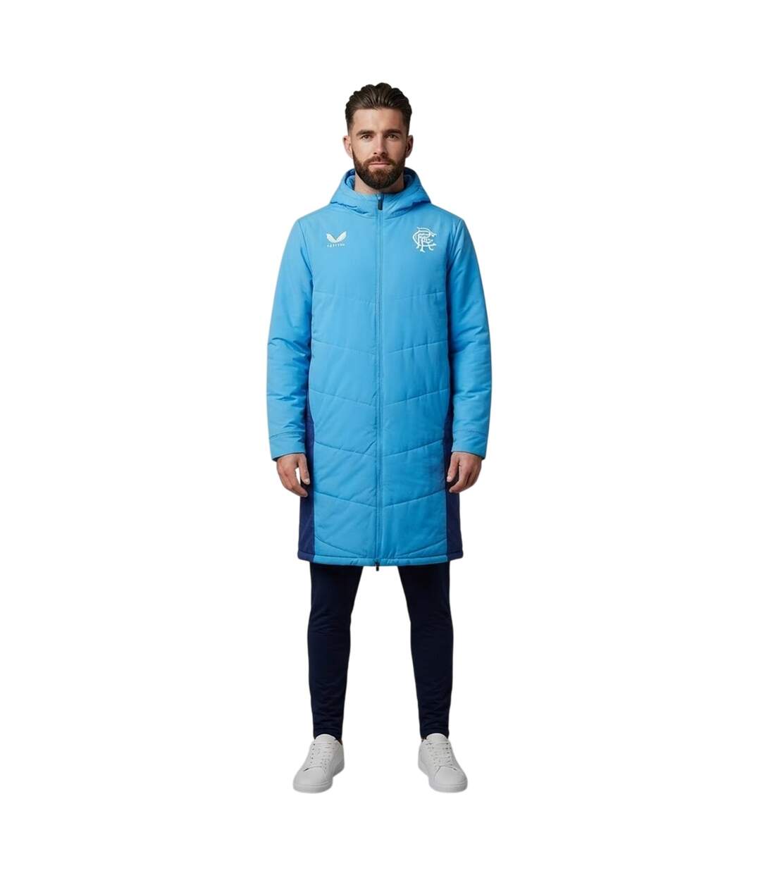 Anorak Motif/style Rangers Fc Homme Bleu Bleu Vif Castore-4