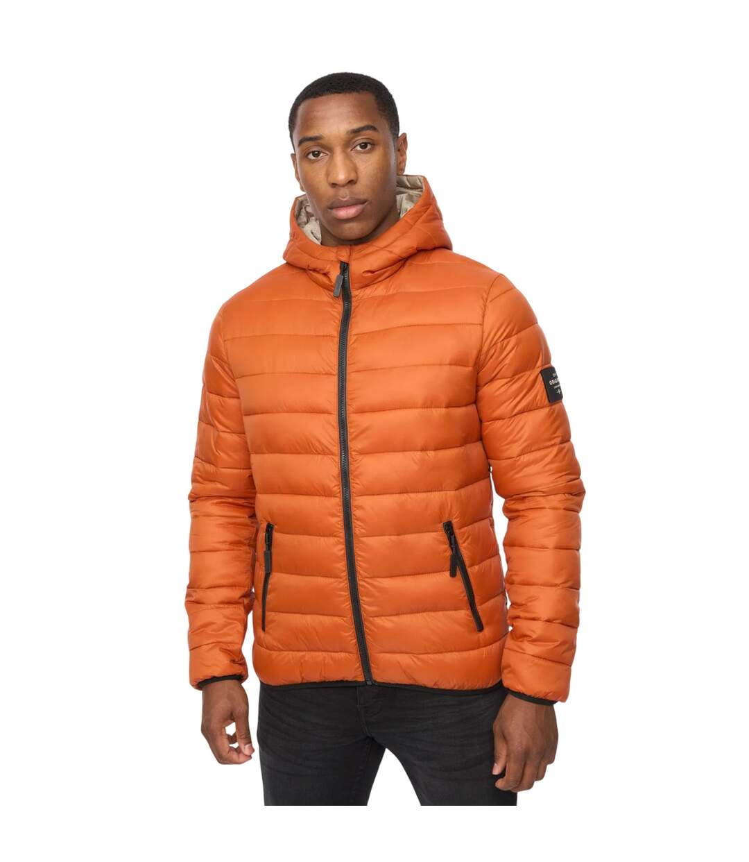 Mens Gattering Mve Jacket Burnt Orange Crosshatch-2