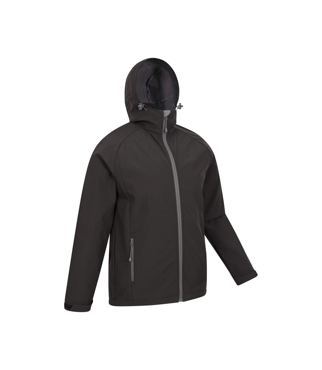 Mens Exodus Waterproof Soft Shell Jacket Black Mountain Warehouse-3