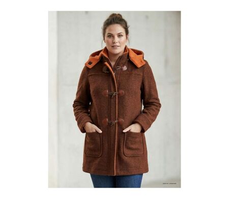 Manteau Polaire Grandes Tailles AXSLOVEN2M Marron/Orange (Axone)