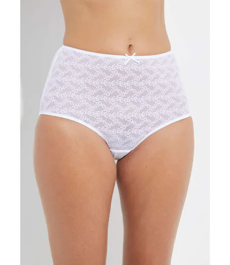 Culotte midi taille normale maille fantaisie