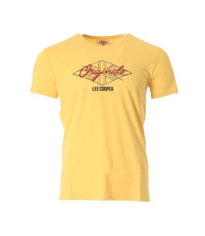 T-shirt jaune clair homme lee cooper 009562 - 3xl