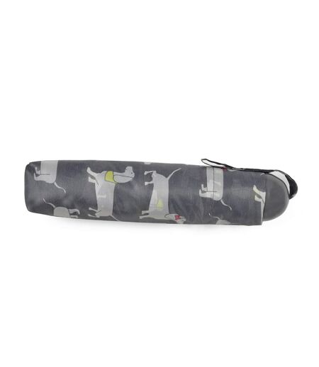 Unisex Adults Sausage Dog Supermini Umbrella (Gray) (One Size)