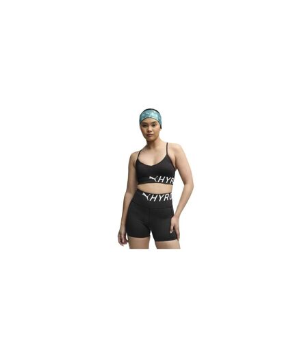 Womens/ladies Hyrox Medium Impact Sports Bra Black Puma