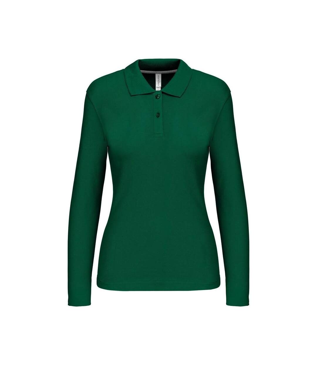 Polo manches longues - Femme - K244 - vert kelly