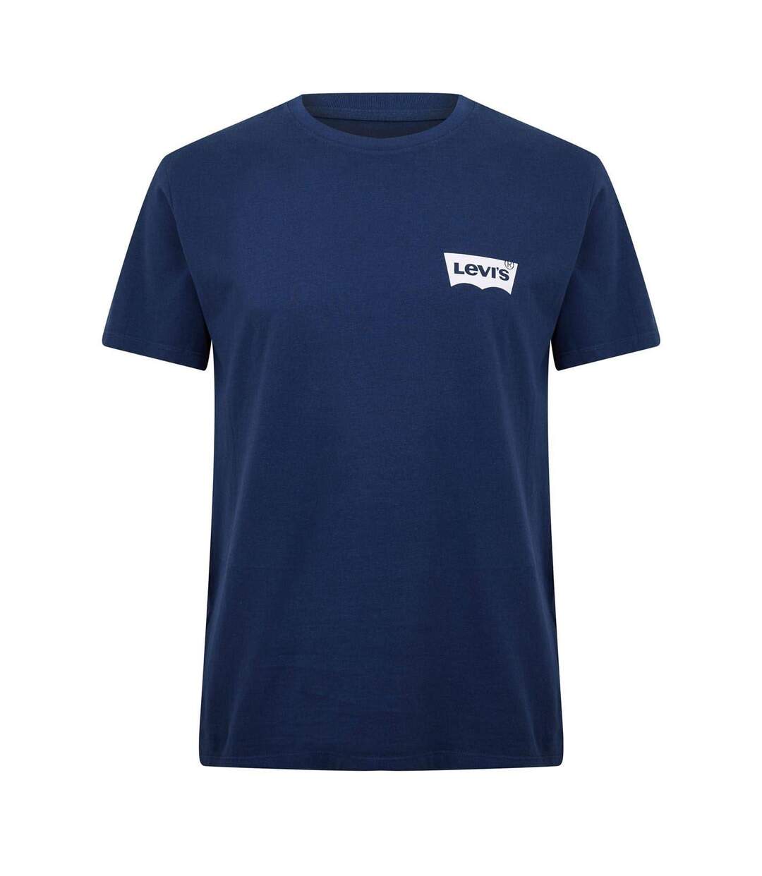 Mens Varsity Circle Batwing Logo Crew Neck T-shirt Navy Blue Levis-2