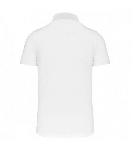 Polo homme blanc Kariban