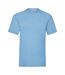 Mens valueweight t-shirt sky blue Fruit of the Loom