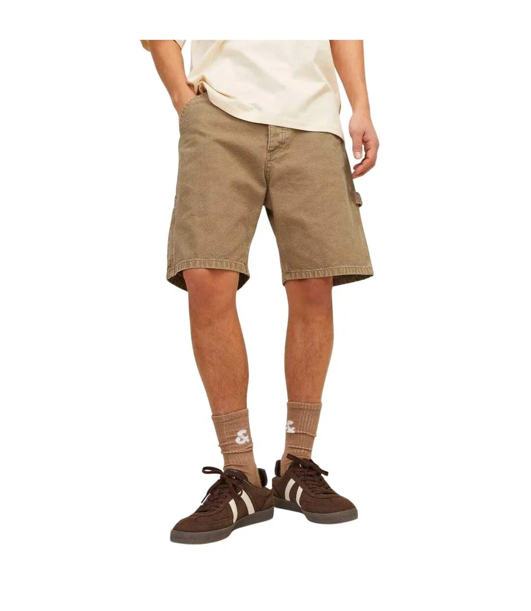 Short À Poches Homme Marron Clair Jack And Jones-2