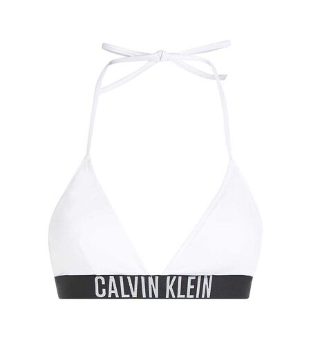 Haut De Maillot De Bain Femme Blanc Calvin Klein
