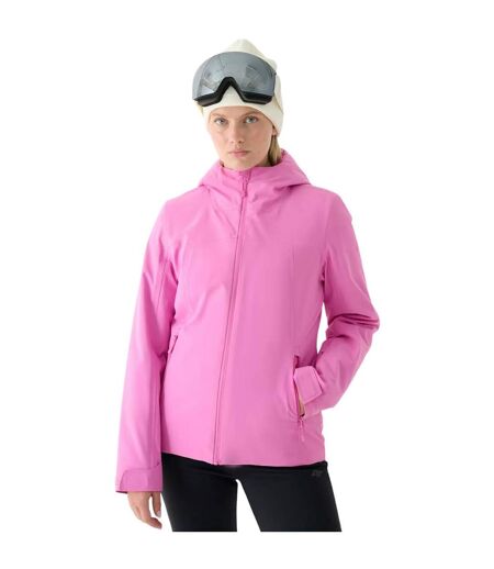 Blouson De Ski Motif/style Uni F572 Femme Rose 4F