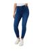 Womens/ladies skinny ankle grazer jeans mid wash Dorothy Perkins