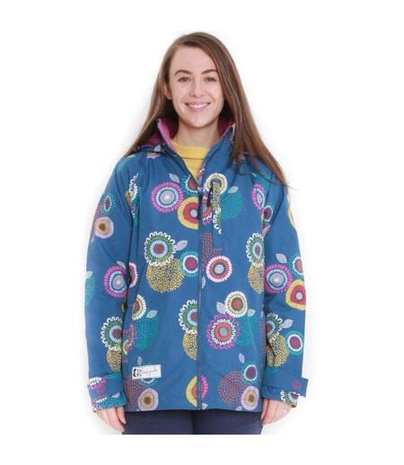 Veste Imperméable Motif/style Spirale Femme Bleu Rose Lazy Jacks