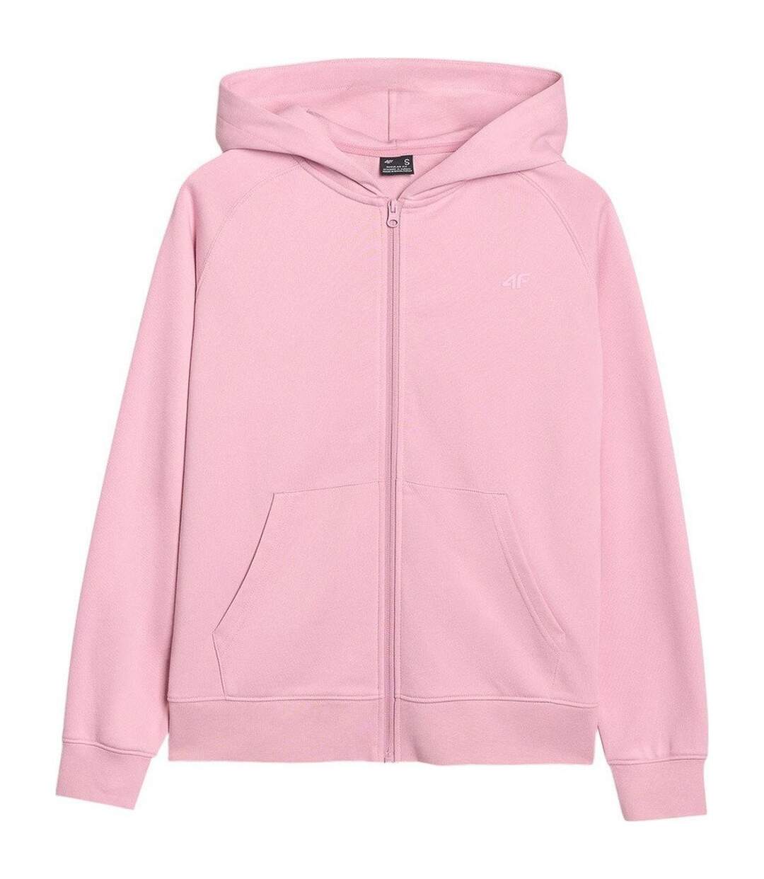 Veste À Capuche F1763 Femme Rose 4F-2