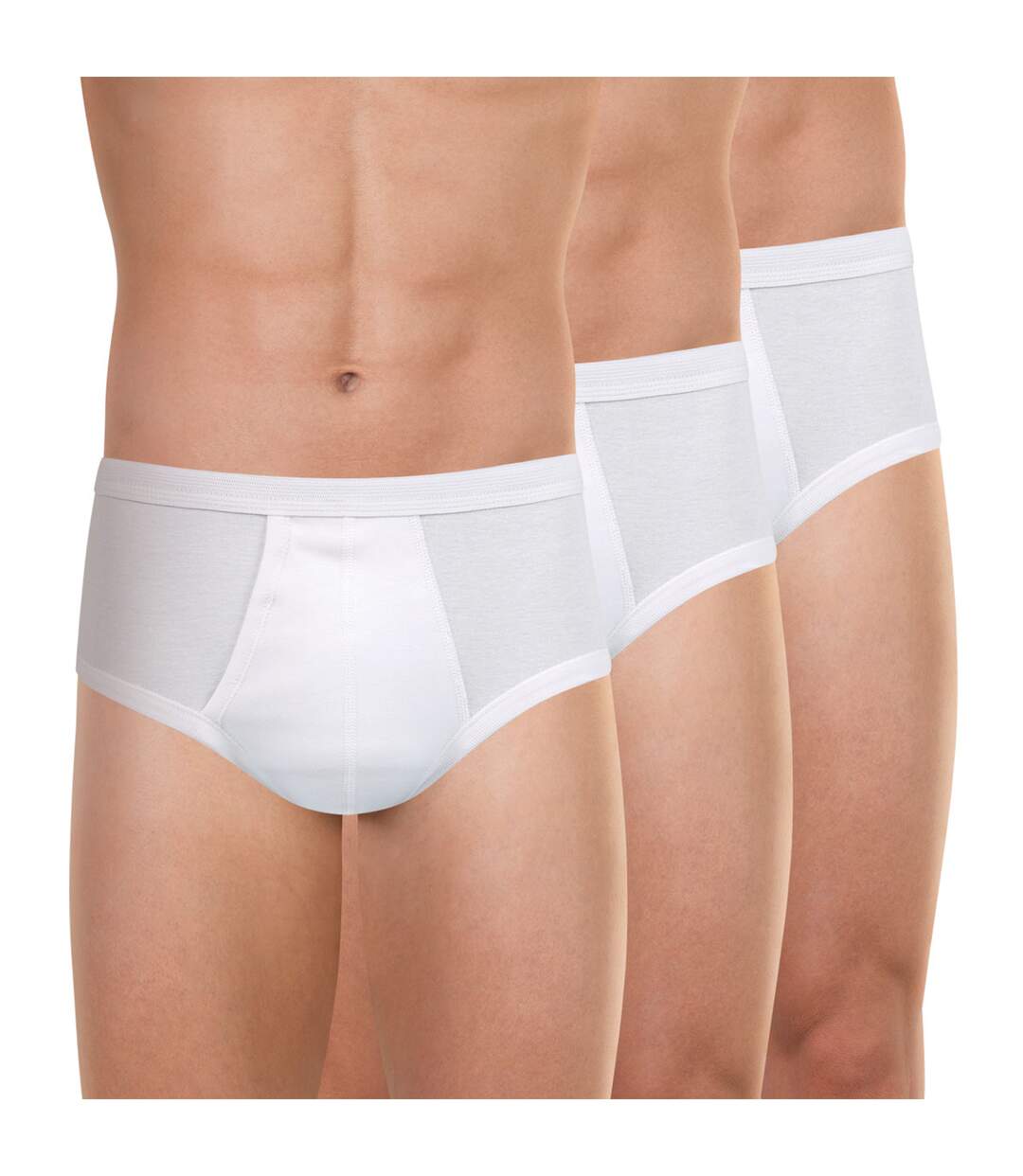 Lot de 3 slips homme taille haute ouvert Les Classiques