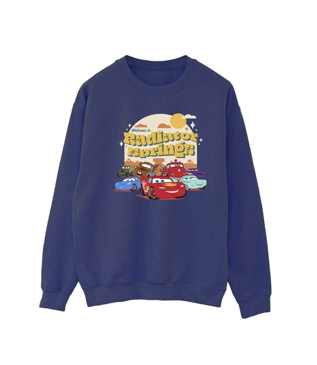 Disney - Sweat CARS RADIATOR SPRINGS GROUP - Femme (Bleu marine) - UTBI12009-1