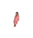 Womens/ladies Vienna Swirl Print Wrap Dress Pink Red Never Fully Dressed-1