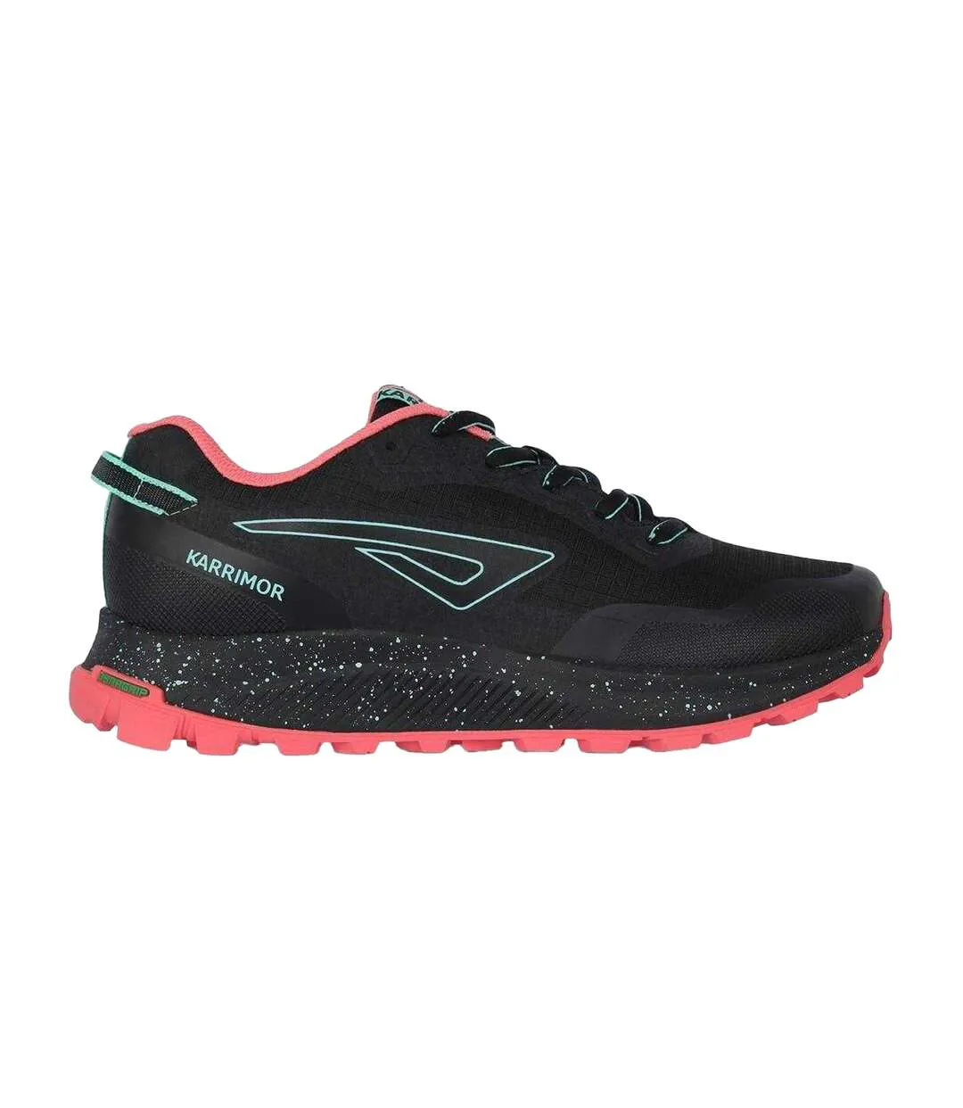 Womens/ladies Tempo Trail Running Trainers Black Pink Karrimor-1