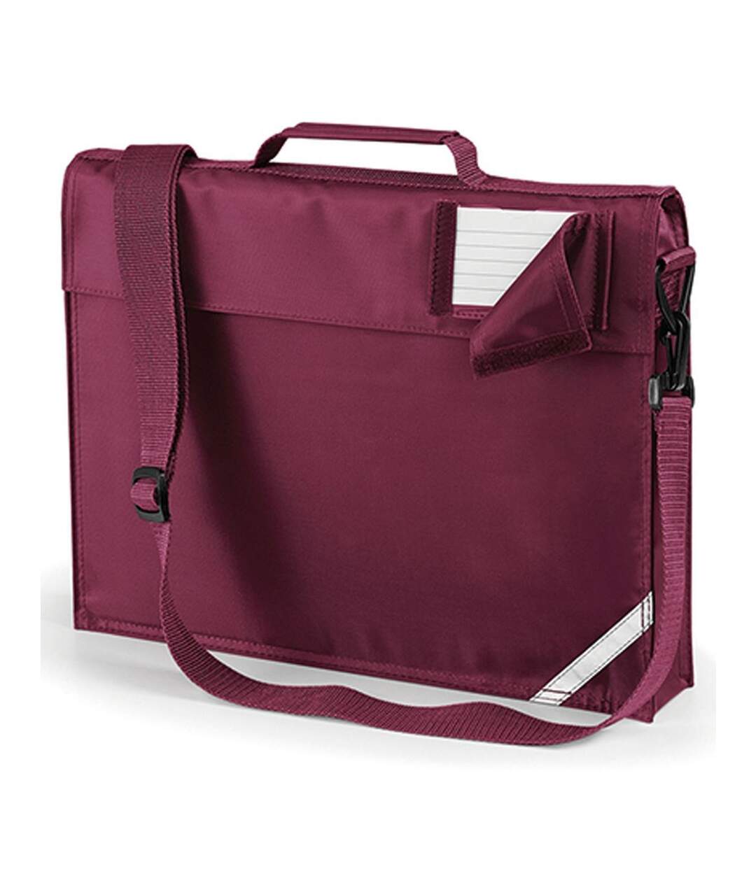 Petite sacoche bandoulière cartable porte document - QD457 - Rouge bordeau-2