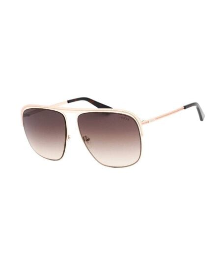 Lunettes De Soleil Motif/style Carré Homme Taille Unique Jaune Or Guess