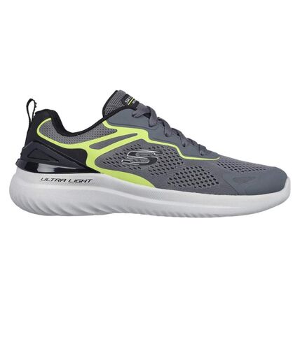 Skechers Mens Bounder 2.0 - Andal Sneakers (Charcoal/Lime) - UTFS9796