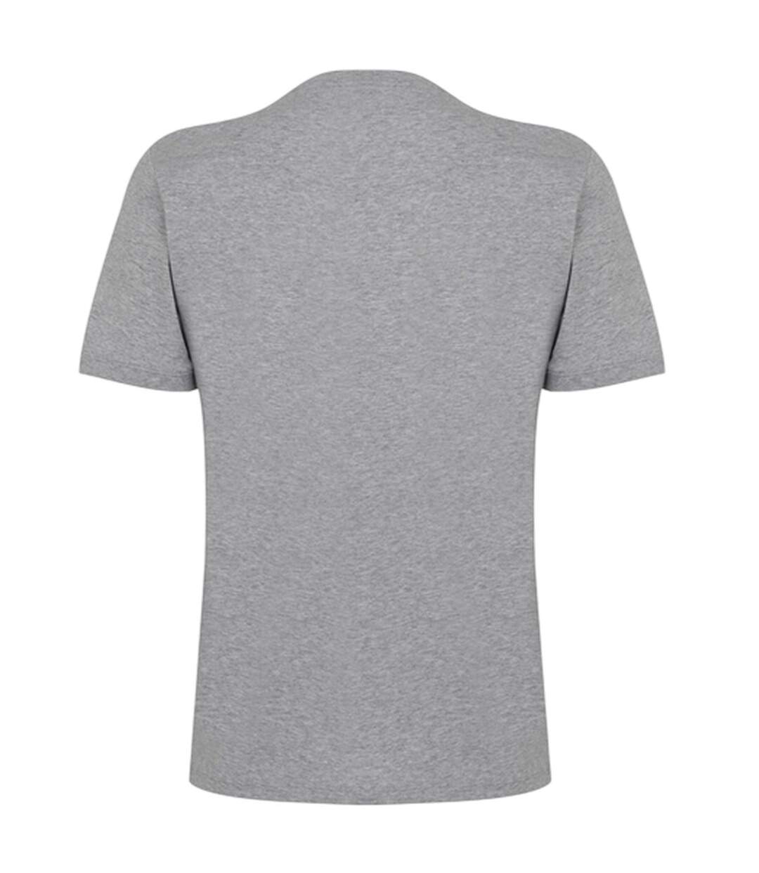Mens Diragolino Chest Logo T-shirt Grey Hugo-2